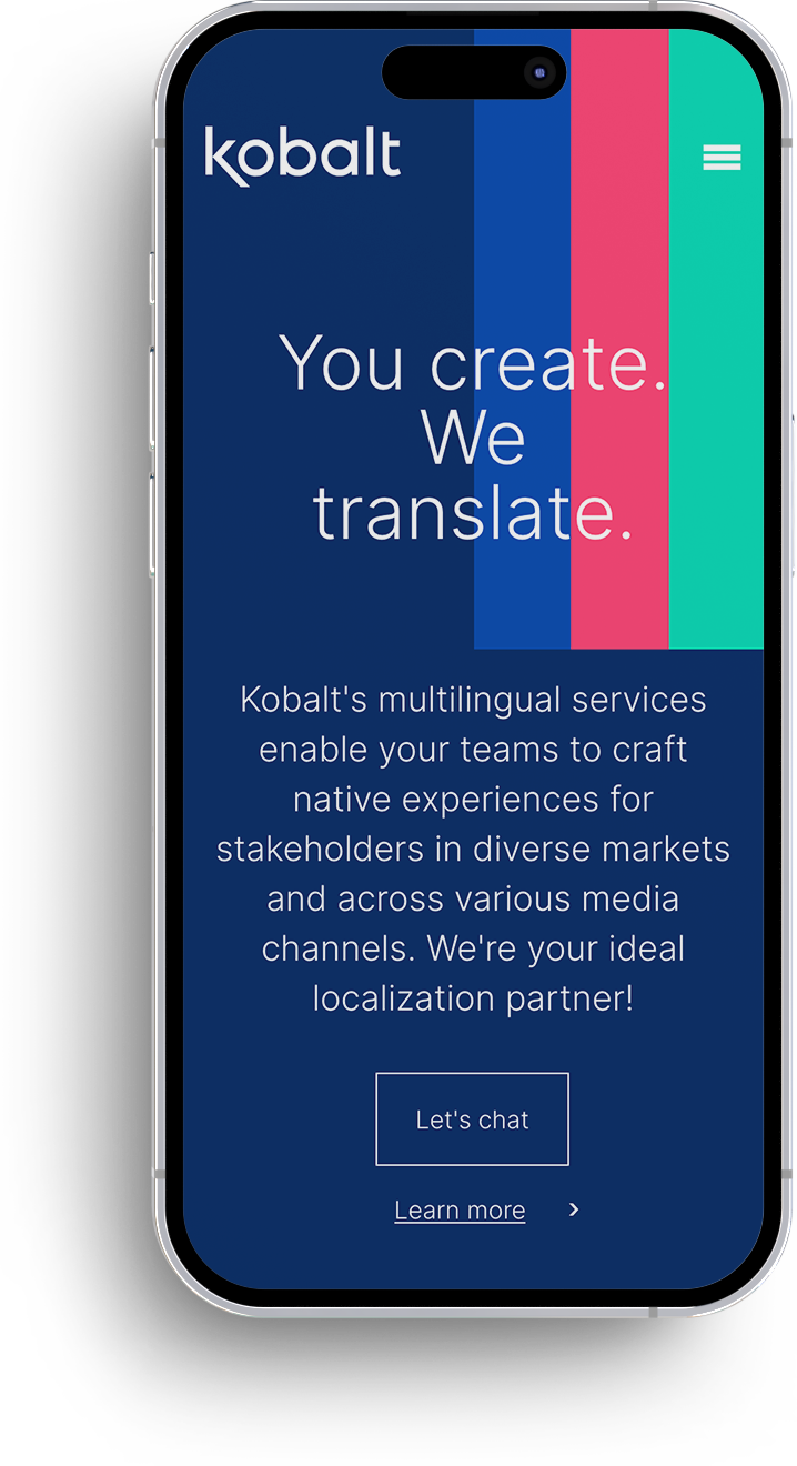 Kobalt - Mockup Mobile